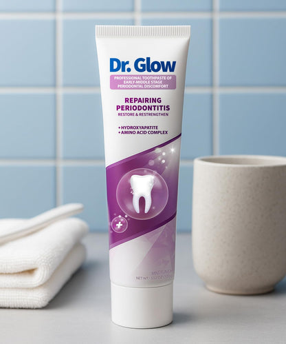 Dr. Glow Gum Disease Treatment Toothpaste – Periodontitis & Gingivitis Care, Fluoride Free 3.52 oz