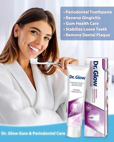 Dr. Glow Gum Repair Toothpaste – Receding Gums, Periodontal Health, Bad Breath (2 Tubes)