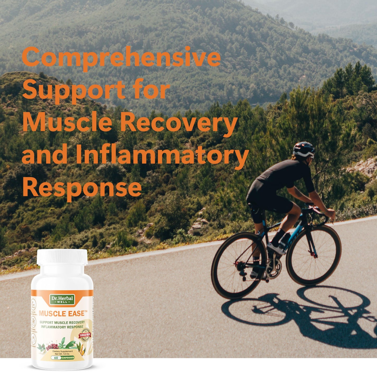 DR.HERBAL WELL Muscle Ease – Fast-Acting Joint, Muscle & Nerve Support | 60 Capsules MAX-Strength