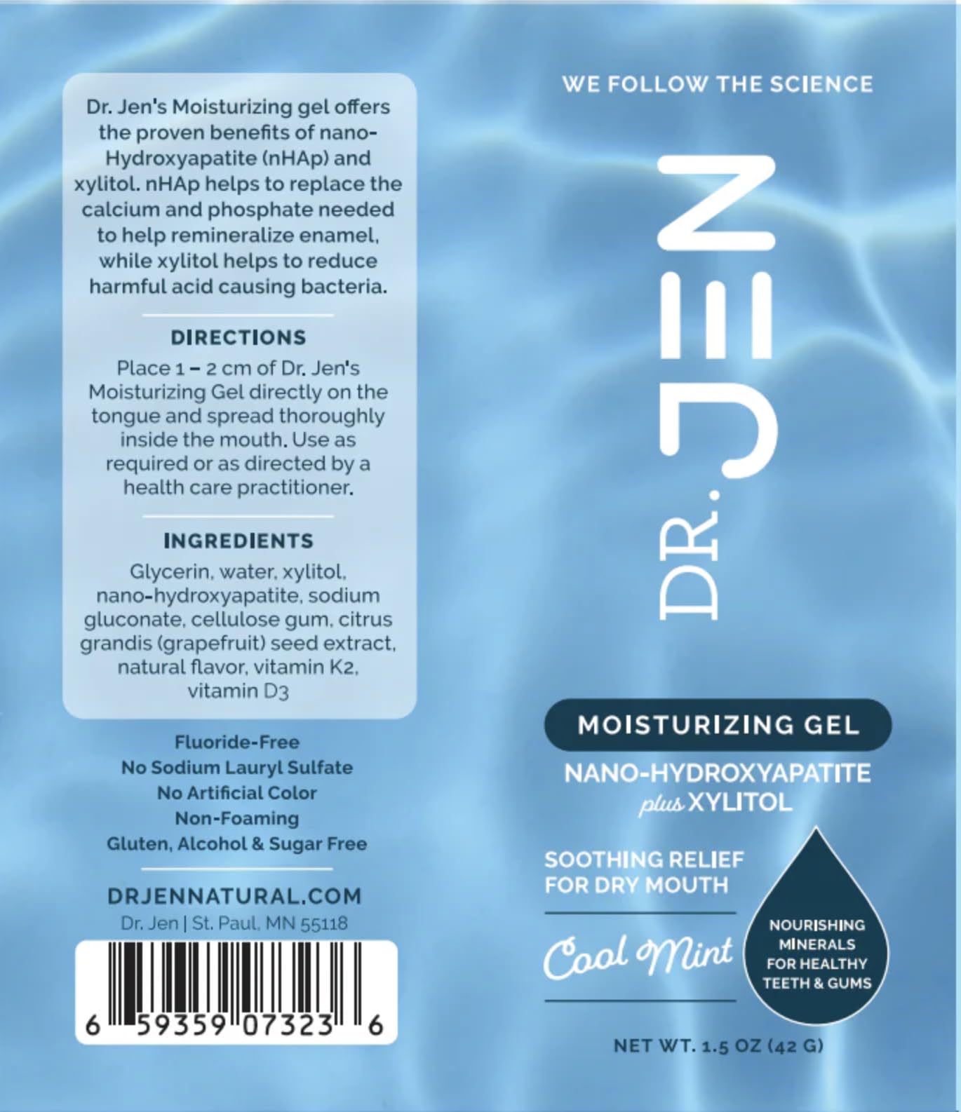 Dr Jen Moisturizing Gel – Dry Mouth Relief with Nano-Hydroxyapatite & Xylitol