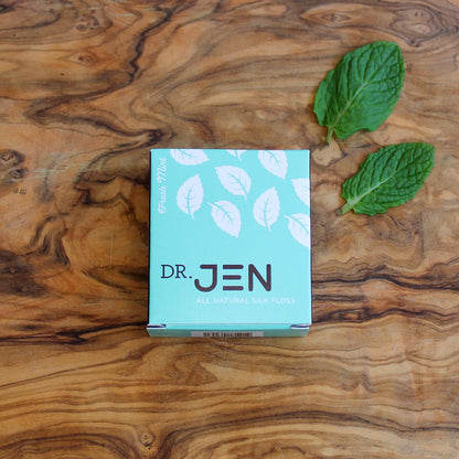 Dr. Jen Natural Silk Floss – Nano-Hydroxyapatite, Mint, 99 ft (3 Pack)