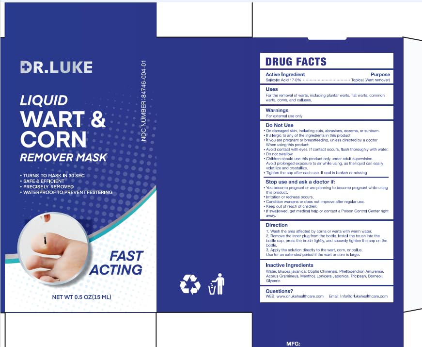 Dr. Luke Plantar Wart Remover Freeze Off – 17% Salicylic Acid Wart & Corn Care, 0.5 oz