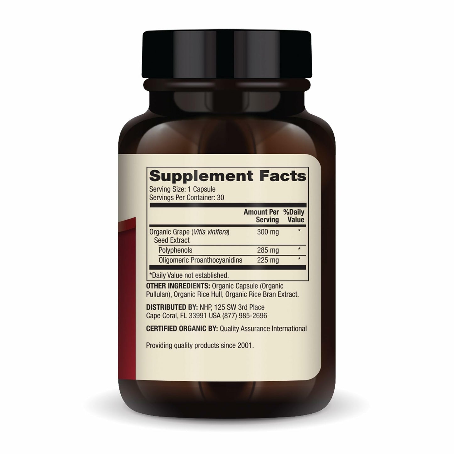 Dr. Mercola Organic Blood Pressure Support – Grape Seed Extract – Non-GMO & Soy-Free – 30 Servings