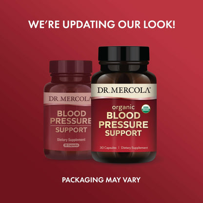 Dr. Mercola Organic Blood Pressure Support – Grape Seed Extract – Non-GMO & Soy-Free – 30 Servings