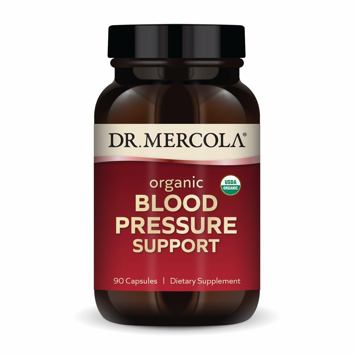 Dr. Mercola Organic Blood Pressure Support – High-Potency Grape Seed Extract, Non-GMO & Soy-Free, 90 Servings