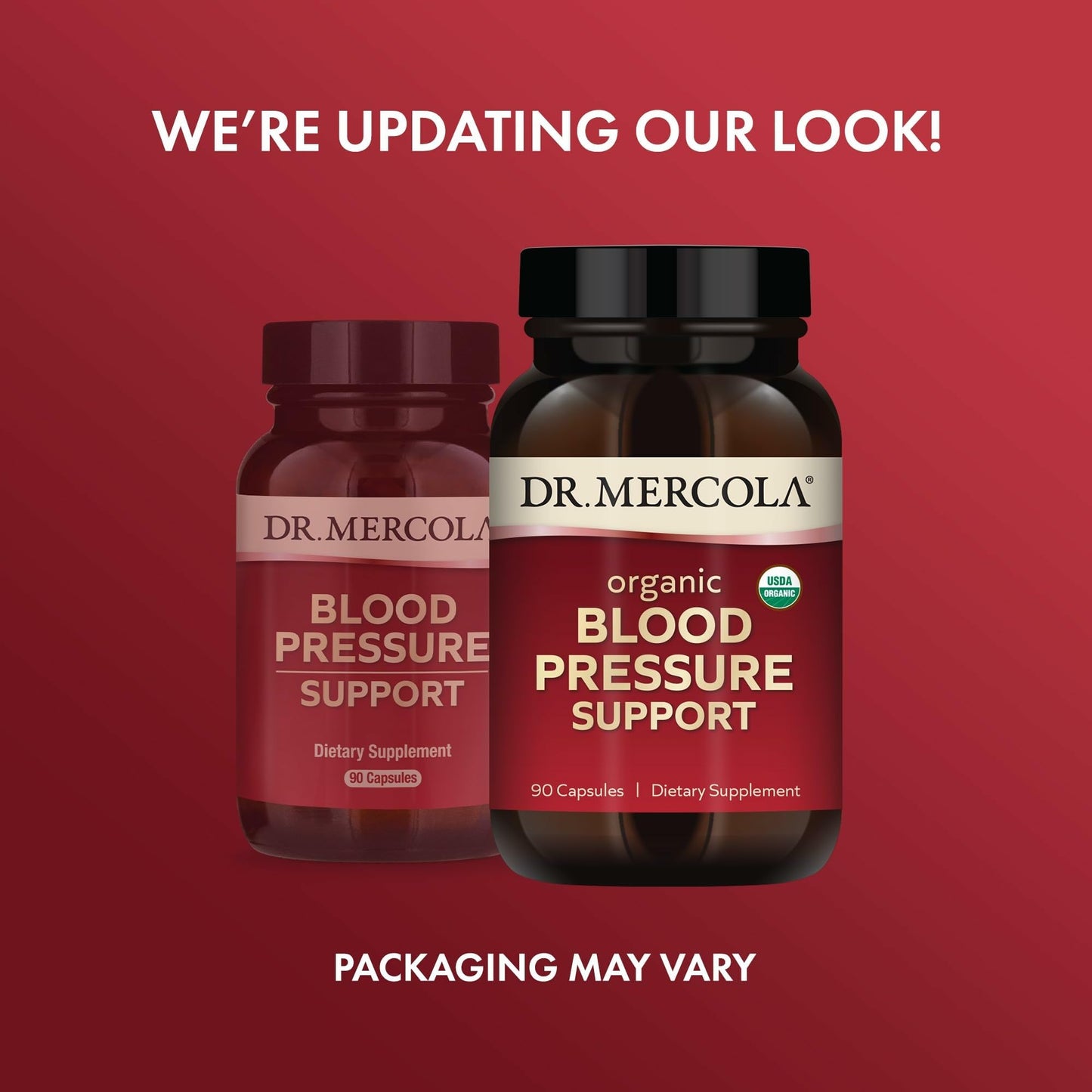 Dr. Mercola Organic Blood Pressure Support – High-Potency Grape Seed Extract, Non-GMO & Soy-Free, 90 Servings