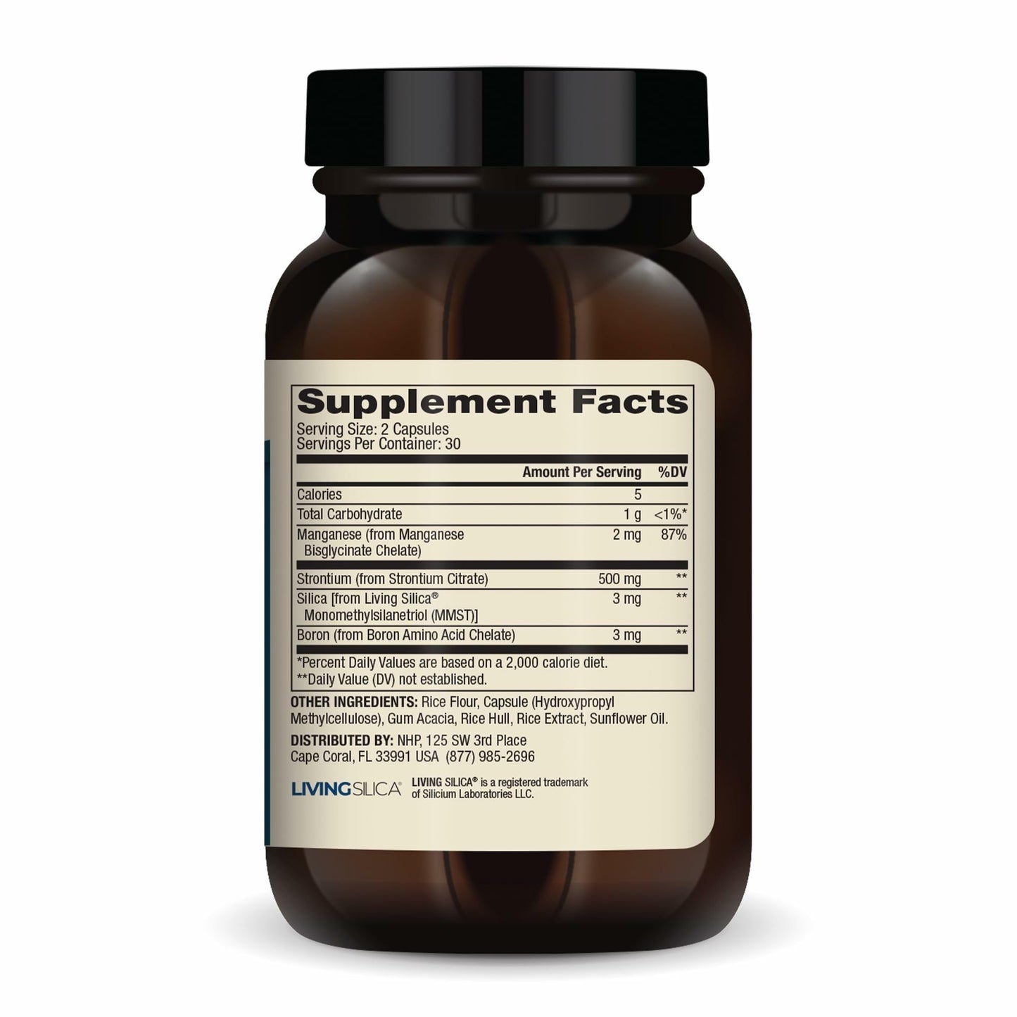 Dr. Mercola Bone Support with Strontium & Boron – 60 Capsules