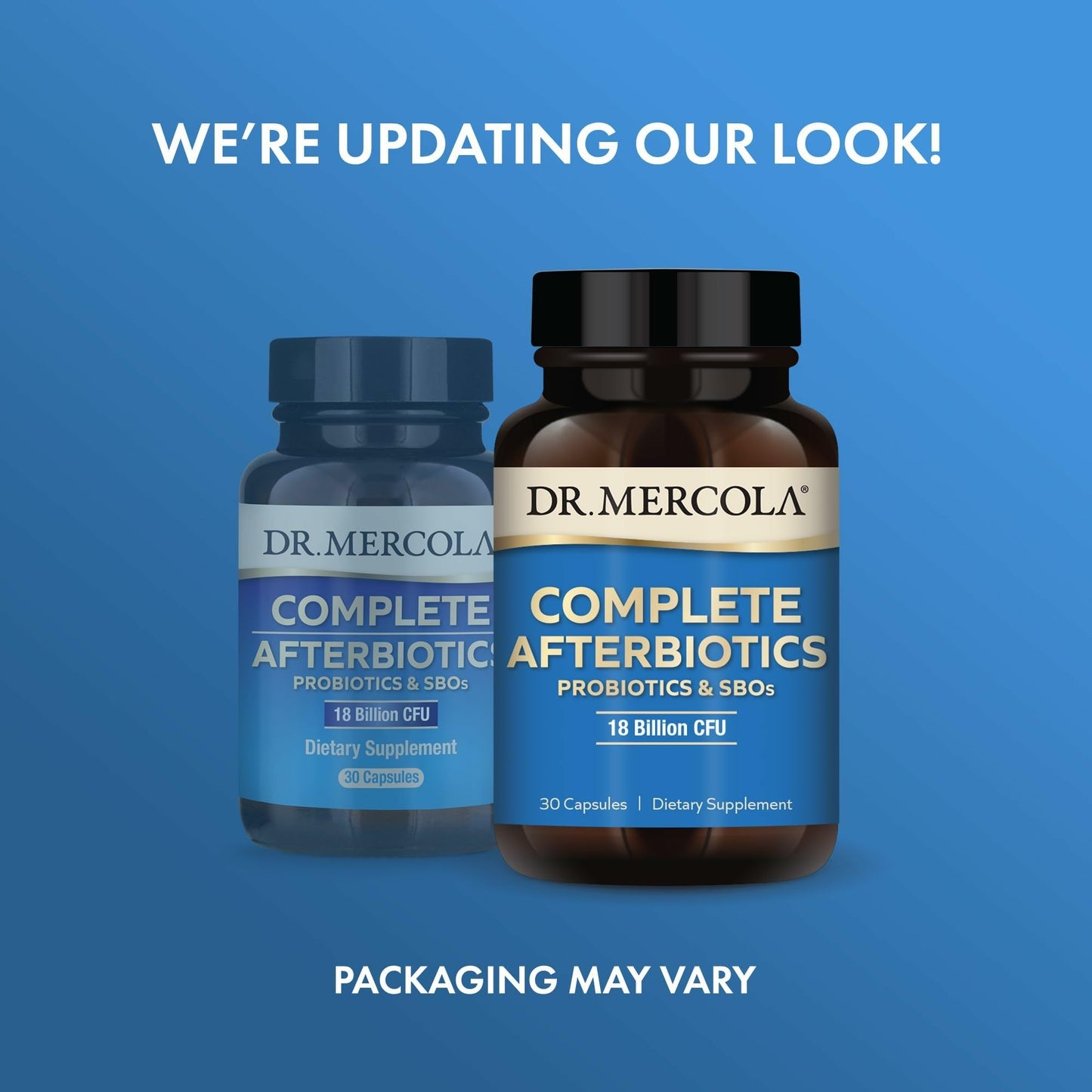 Dr. Mercola Complete Afterbiotics – 18B CFU Probiotic (SBOs) – Non-GMO, Gluten-Free – 30 Servings