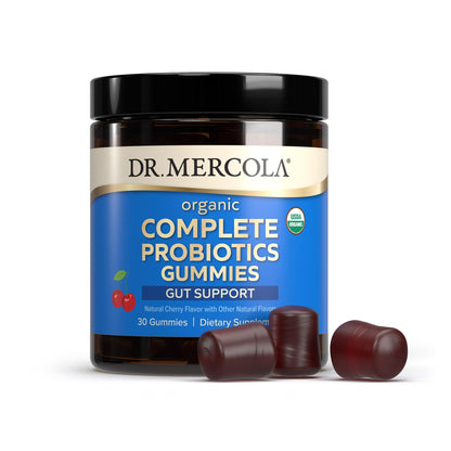 Dr. Mercola Complete Probiotics Gummies, 30 Servings, 5B CFU per Gummy, USDA Organic