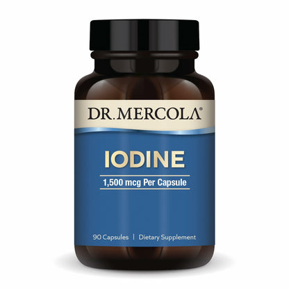 Dr. Mercola Iodine 1500 mcg | Thyroid & Metabolic Support | Licaps