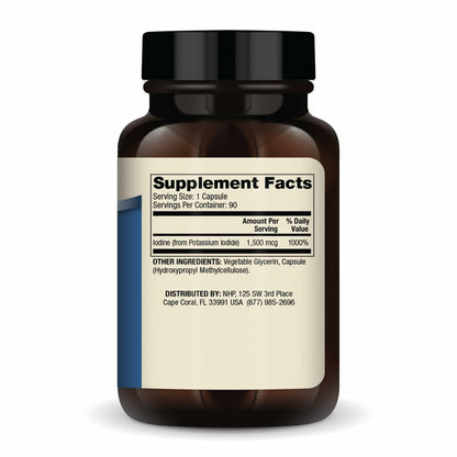 Dr. Mercola Iodine 1500 mcg | Thyroid & Metabolic Support | Licaps
