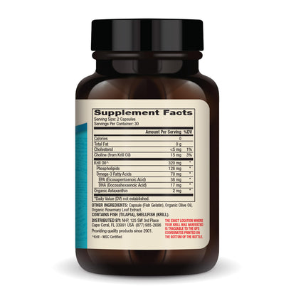 Dr. Mercola Krill Oil for Kids - 320 mg, MSC Certified - Phospholipid Form - 60 Caps