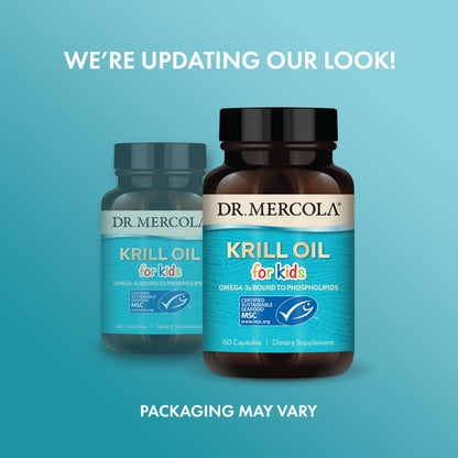 Dr. Mercola Krill Oil for Kids - 320 mg, MSC Certified - Phospholipid Form - 60 Caps