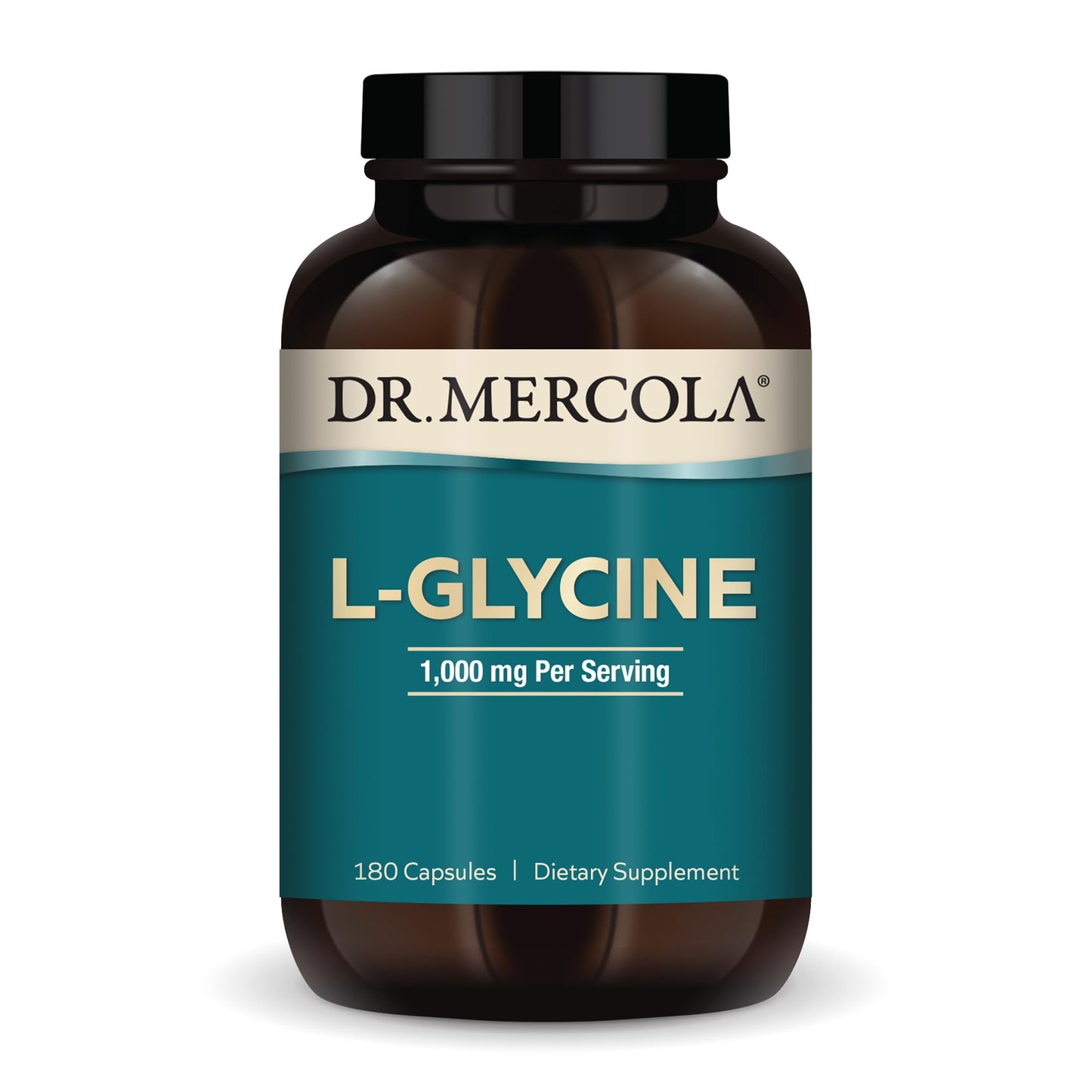 Dr. Mercola L-Glycine – Glutathione & Collagen Support (180 Capsules)
