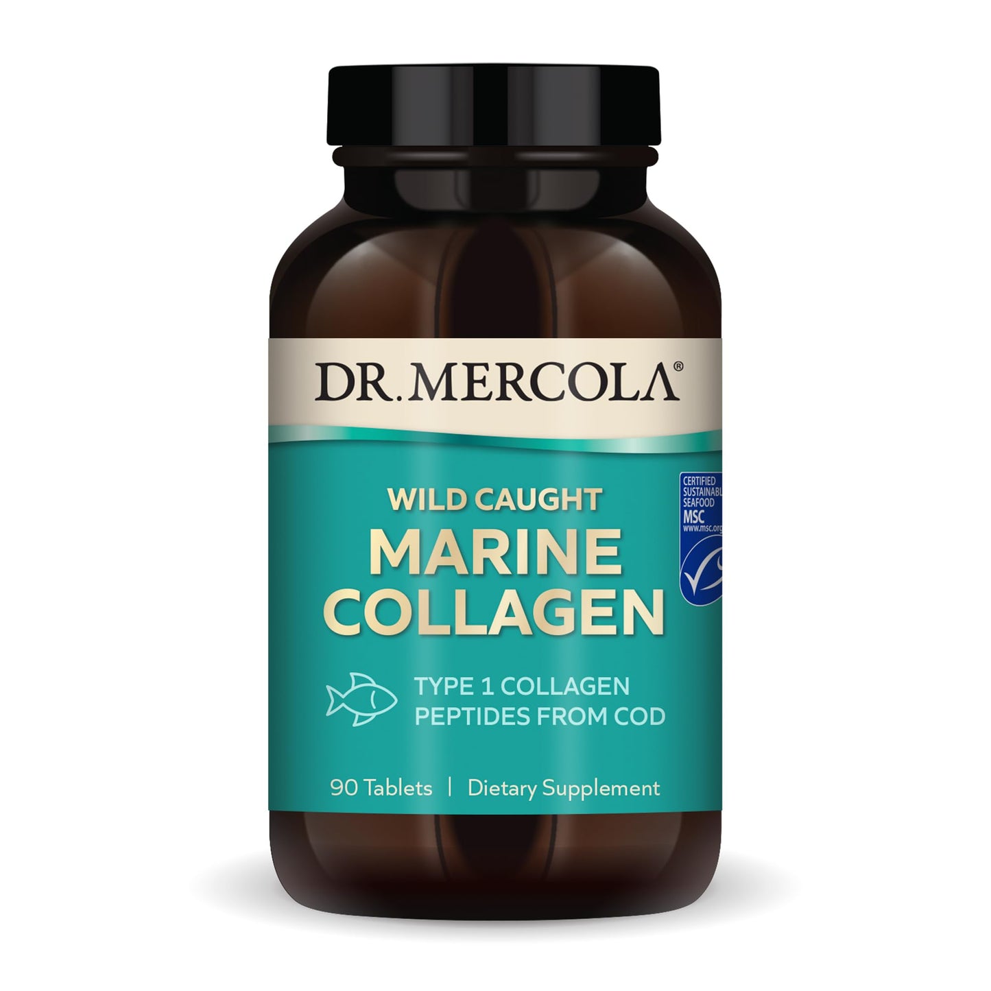 Dr. Mercola Marine Collagen – Wild Caught, Type I (30 Servings), MSC Certified
