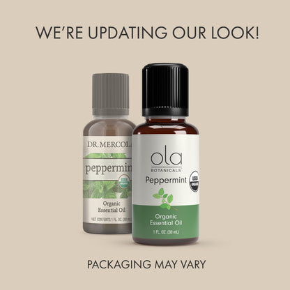 Dr. Mercola Ola Botanicals Organic Peppermint Essential Oil (1 oz) – Stimulating & Soothing