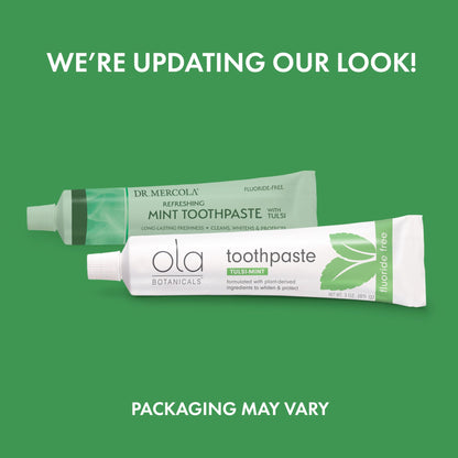 Dr. Mercola Ola Botanicals Toothpaste – Fluoride-Free, Plant-Based Tulsi-Mint
