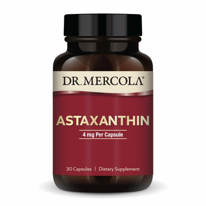 Dr. Mercola Organic Astaxanthin 4 mg – Antioxidant Support – 30 Servings