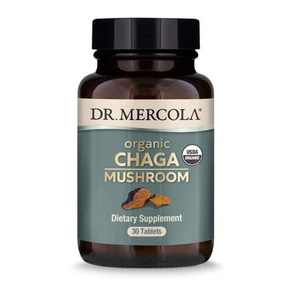 Dr. Mercola Organic Chaga Mushroom - 30 Servings, Immune Support, USDA Organic
