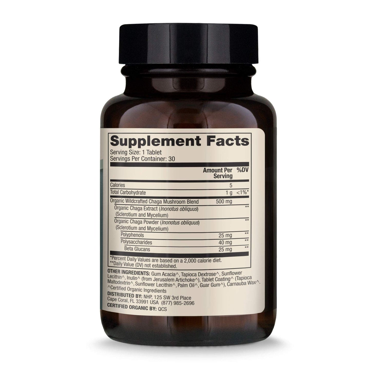 Dr. Mercola Organic Chaga Mushroom - 30 Servings, Immune Support, USDA Organic