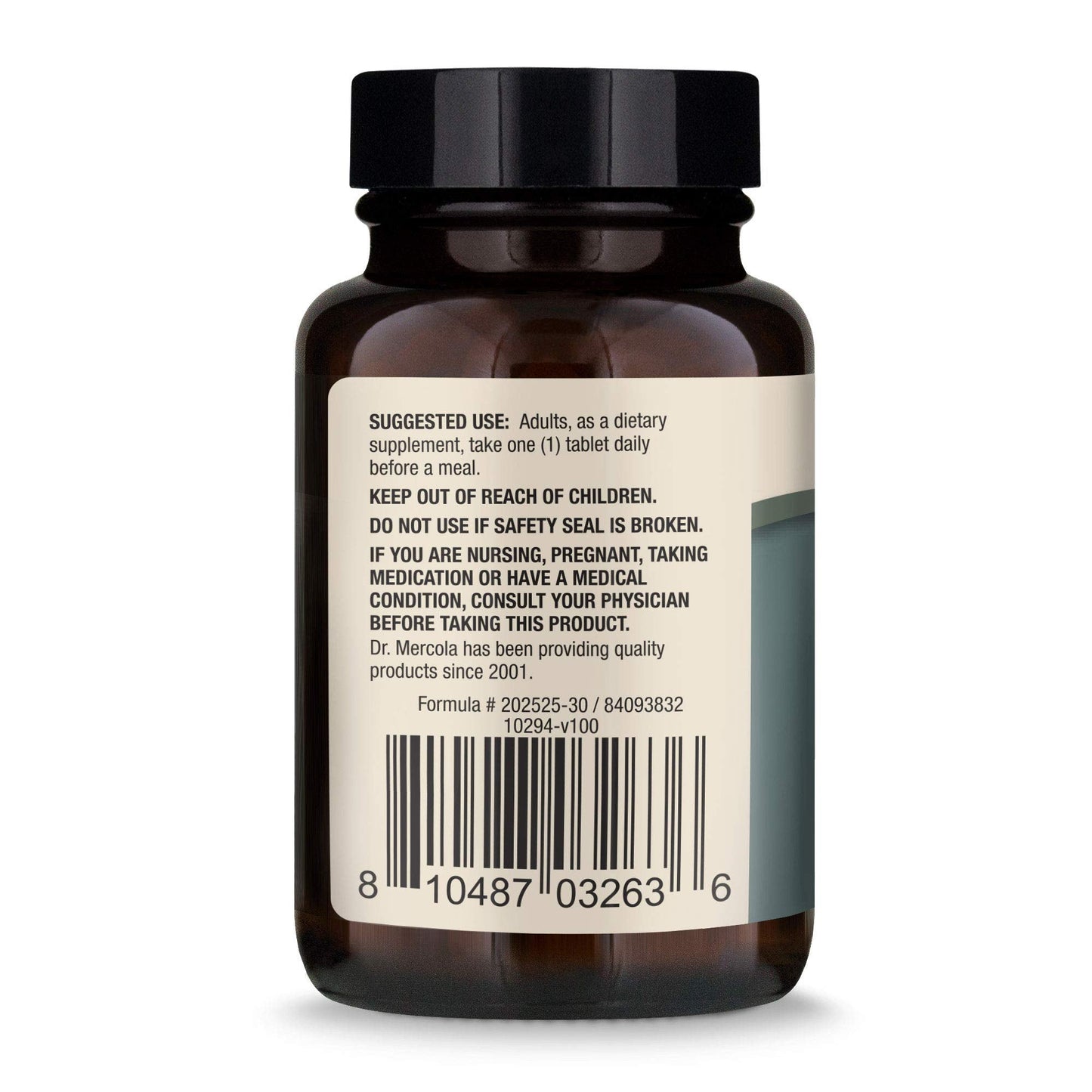 Dr. Mercola Organic Chaga Mushroom - 30 Servings, Immune Support, USDA Organic