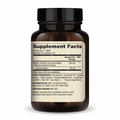 Dr. Mercola Organic Curcumin Extract – 90 Servings, USDA Organic