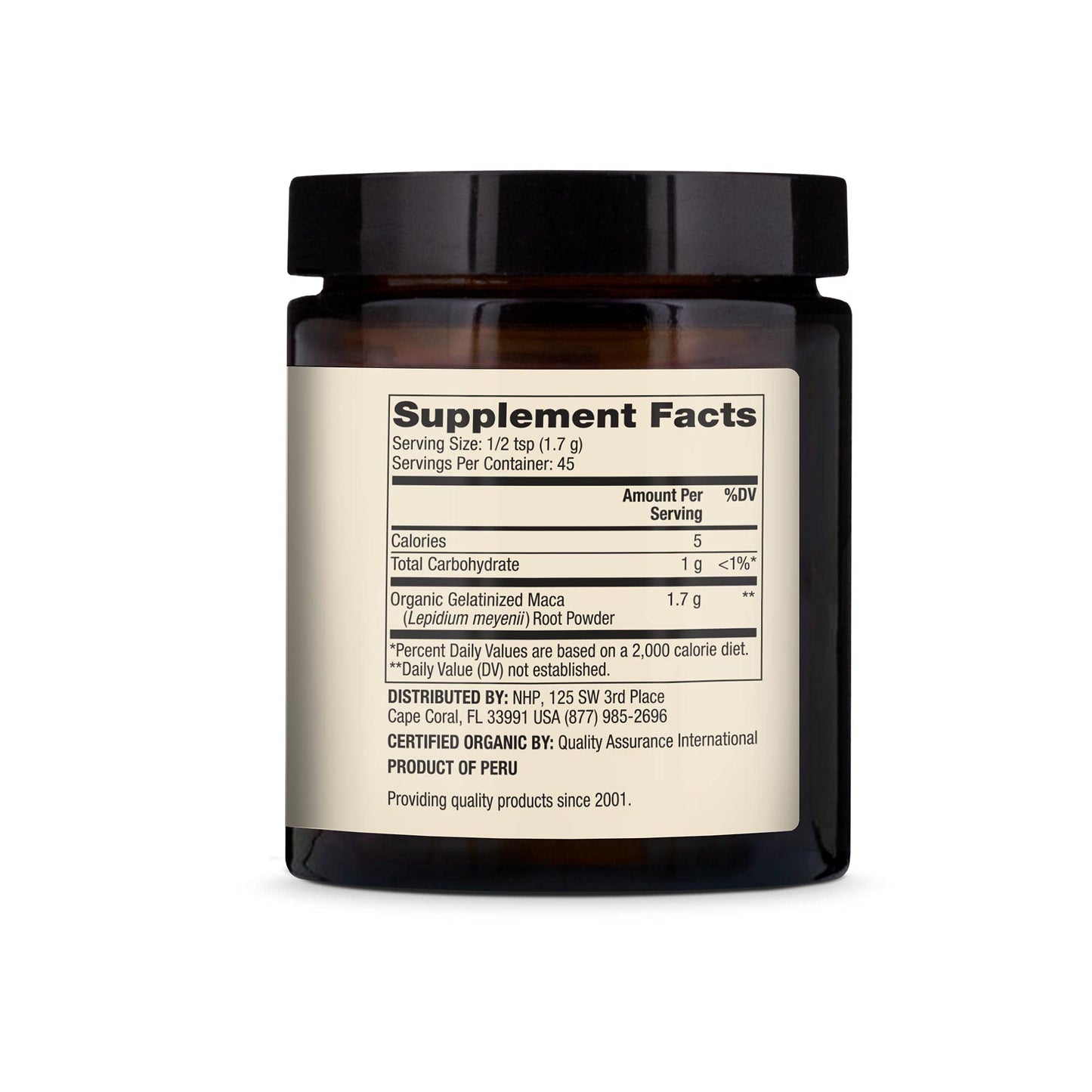 Dr. Mercola Organic Maca Powder Gelatinized – 2.69 oz (45 Servings), USDA Organic