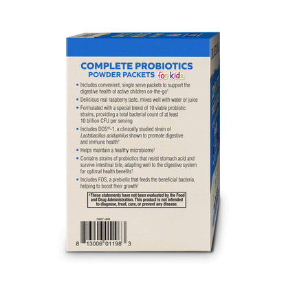 Dr. Mercola Complete Probiotics Powder Packets for Kids – 30 Packets, 10 Strains