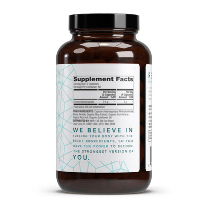 Dr. Mercola Pure Power Creatine Monohydrate 60 Servings, 120 Capsules, 2 Pack, 2.5 g per Serving, Non-GMO, NSF Certified for Sport