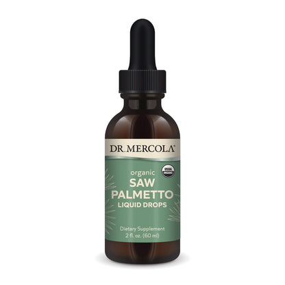 Dr. Mercola Saw Palmetto Liquid Drops – Organic, Non-GMO (2 fl oz, 60 mL)