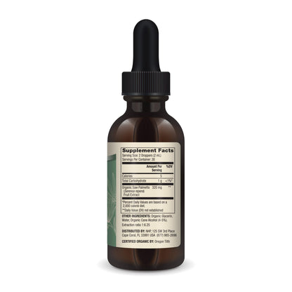 Dr. Mercola Saw Palmetto Liquid Drops – Organic, Non-GMO (2 fl oz, 60 mL)