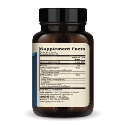Dr. Mercola Sleep Support with Melatonin – 1.5 mg per Serving, 30 Servings, Non-GMO