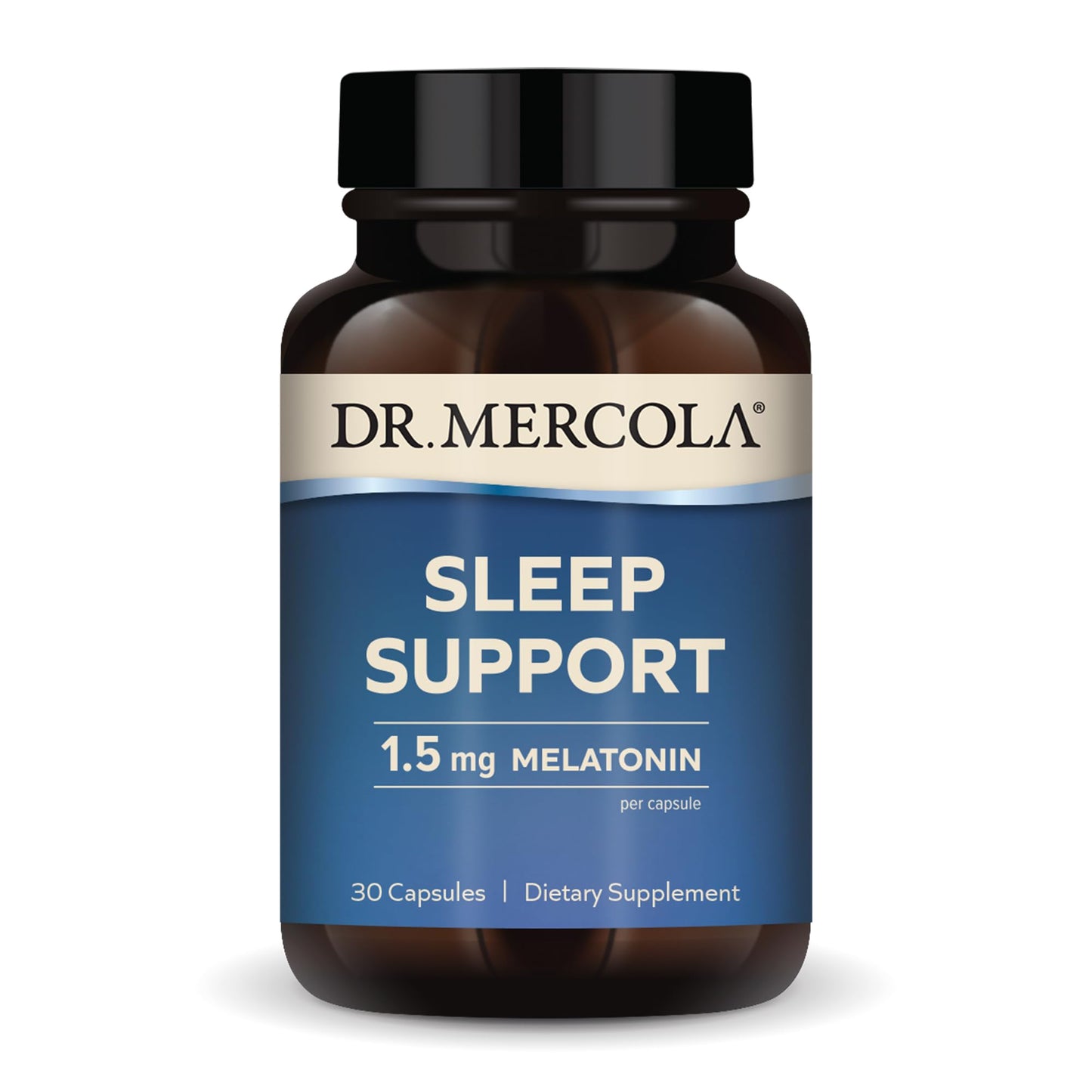 Dr. Mercola Sleep Support with Melatonin – 1.5 mg per Serving, 30 Servings, Non-GMO