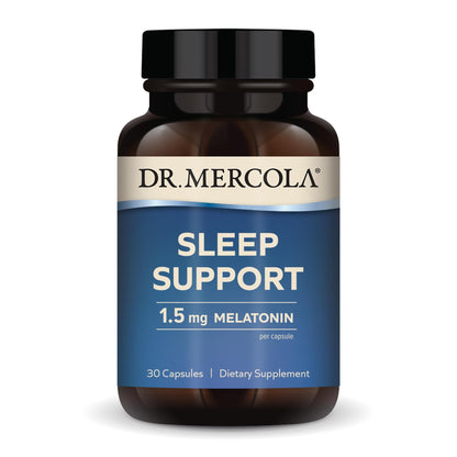 Dr. Mercola Sleep Support with Melatonin – 1.5 mg per Serving, 30 Servings, Non-GMO
