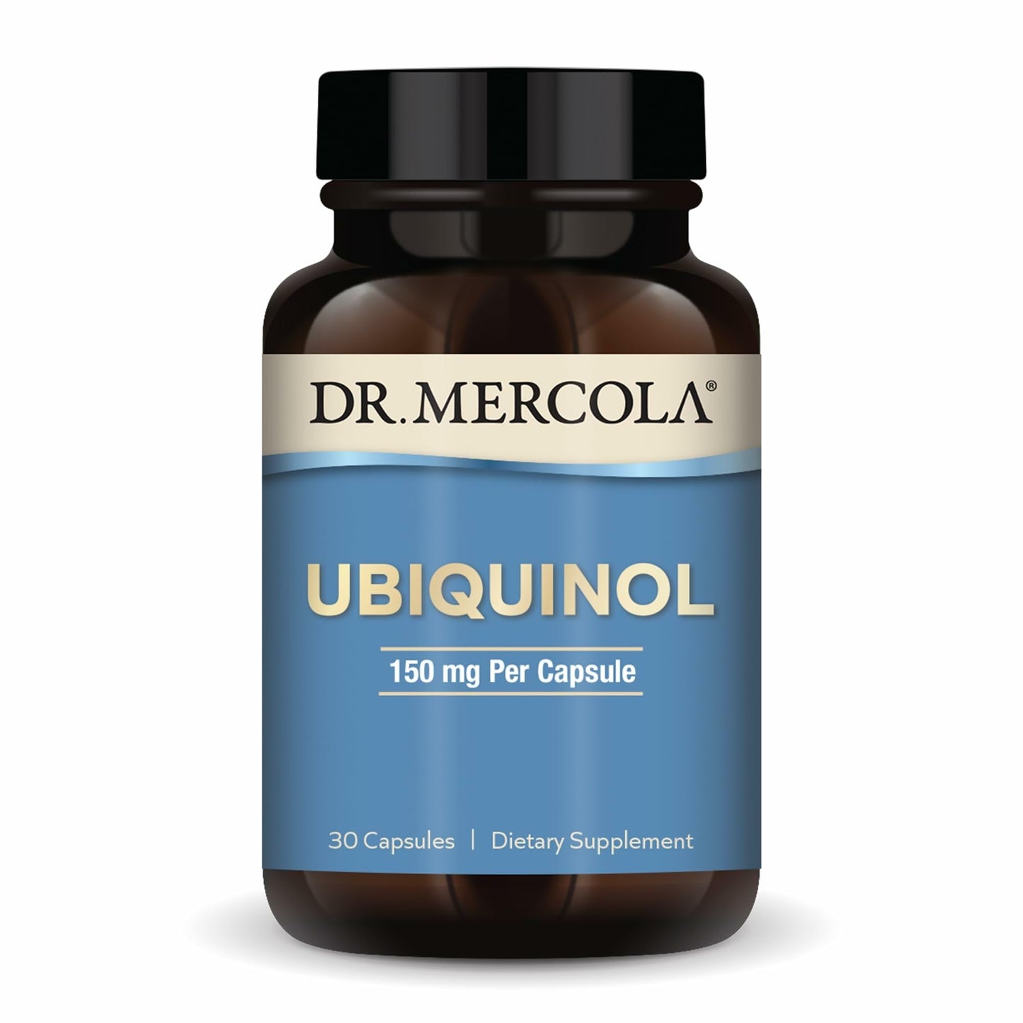 Dr. Mercola Ubiquinol 150 mg, 30 Servings (30 Capsules) - Non-GMO Dietary Supplement