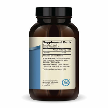 Dr. Mercola Ubiquinol – 90 Servings (90 Capsules), 200 mg per Capsule, Non-GMO Dietary Supplement BritishVita | Premium UK Vitamins & Wellness Supplements