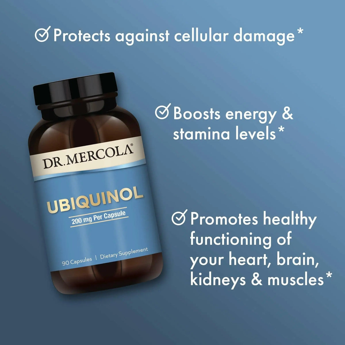 Dr. Mercola Ubiquinol – 90 Servings (90 Capsules), 200 mg per Capsule, Non-GMO Dietary Supplement BritishVita | Premium UK Vitamins & Wellness Supplements