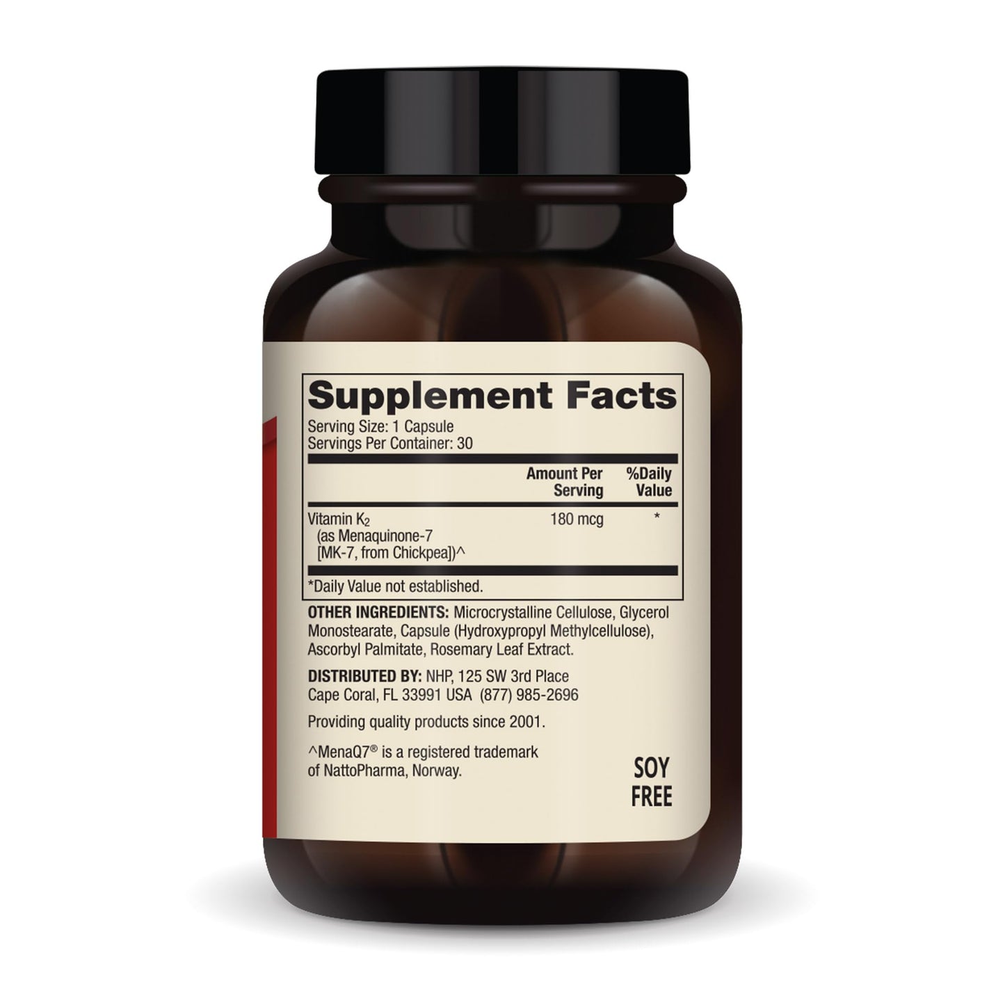 Dr. Mercola Vitamin K2 180 mcg MK-7 – Supports Arterial Health & Bone Strength – Non-GMO, Gluten-Free
