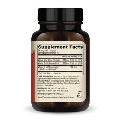 Dr. Mercola Vitamins ADK - 30 Servings (30 Capsules) | Immune Support, Non-GMO