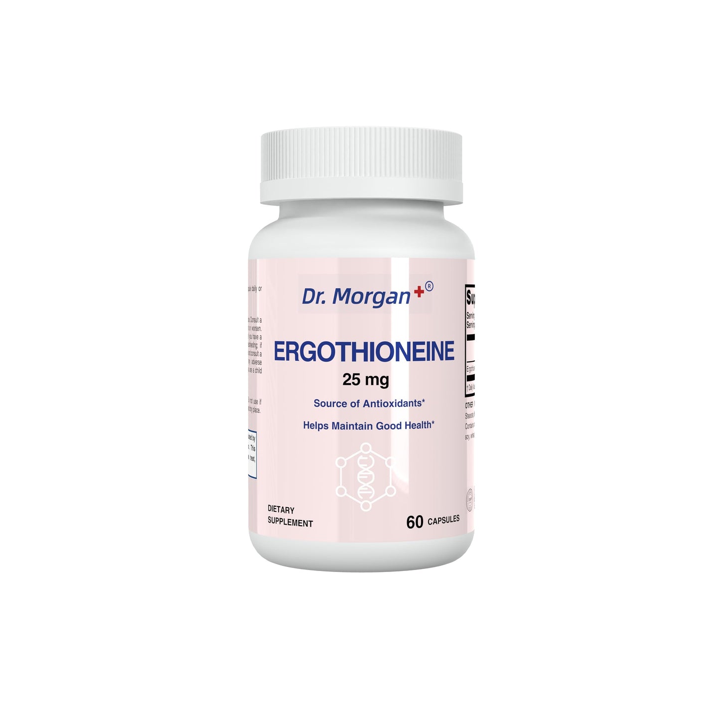 Dr. Morgan Ergothioneine Supplement – 99% Pure Antioxidant Support, Mitochondrial & Cellular Health, 60 Capsules, Made in Canada