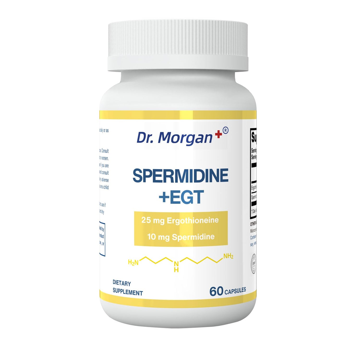Dr. Morgan Spermidine & Ergothioneine – 99% Purity, Third-Party Tested