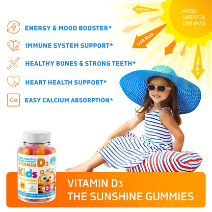 DR. MORITZ Vitamin D Gummies 2000 IU – 2-Pack (120 Count) – Vegetarian & Gelatin-Free