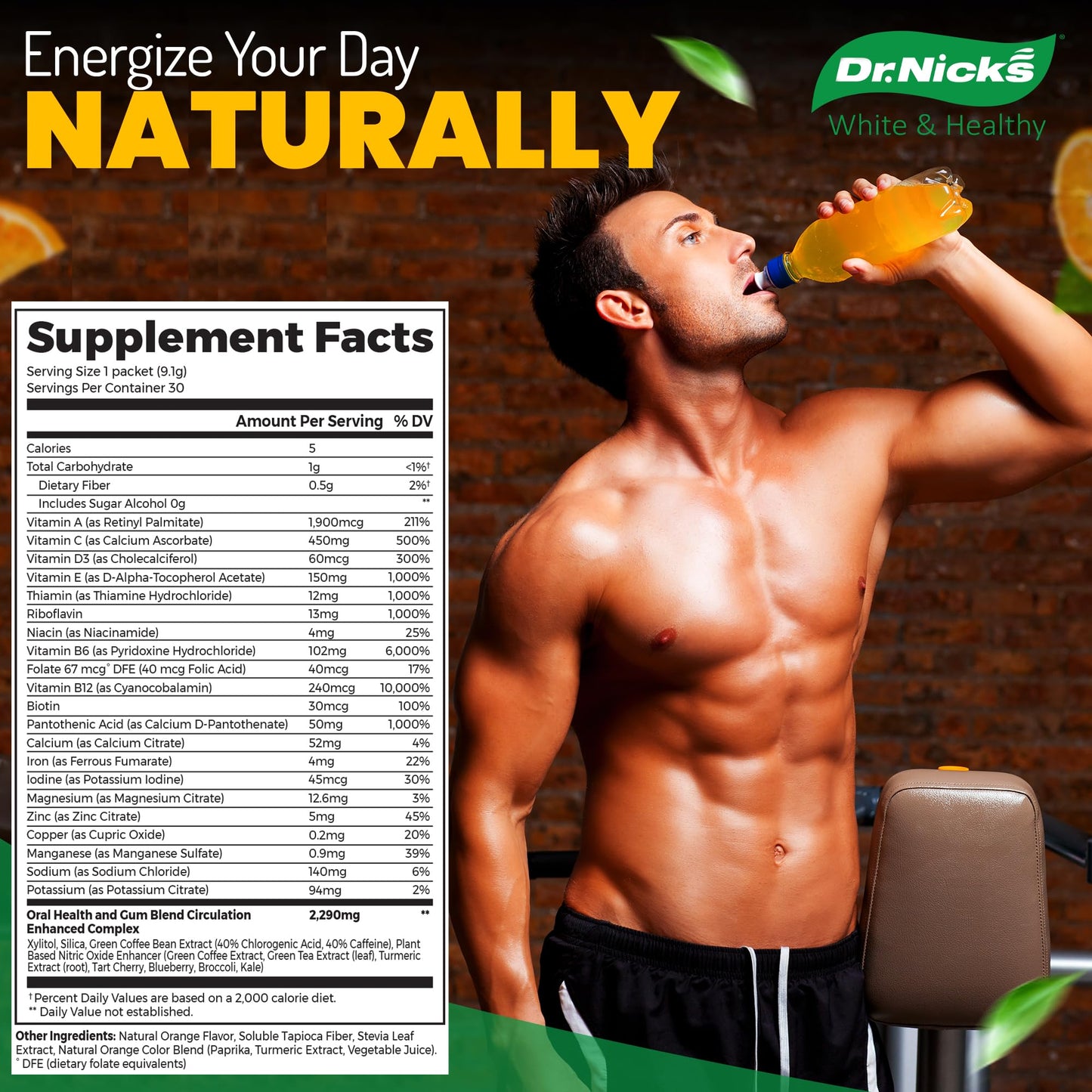 Dr. Nick's Multivitamin Powder – 32 Vitamins, Sugar Free, Non-GMO, Vegan | 30 Pack