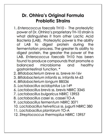 Dr. Ohhira’s Probiotics Original Formula - 3-Year Fermented Prebiotics, 30 Capsules