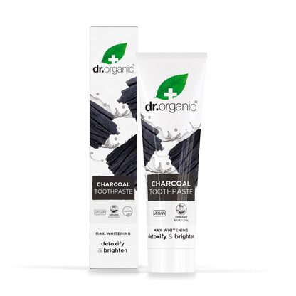 Dr Organic Extra Whitening Charcoal Toothpaste 100ml | Teeth Whitening