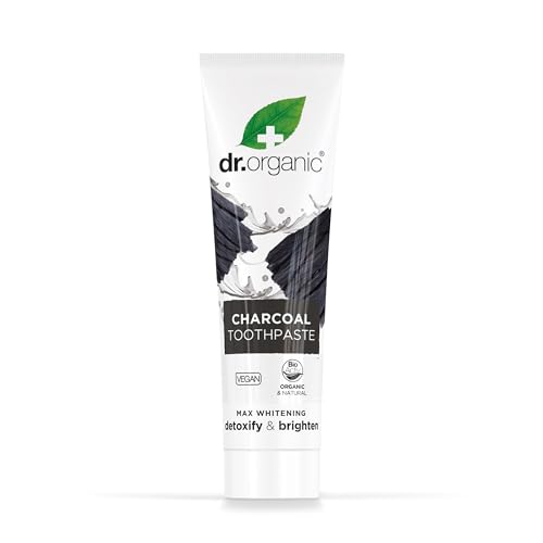 Dr Organic Extra Whitening Charcoal Toothpaste 100ml | Teeth Whitening