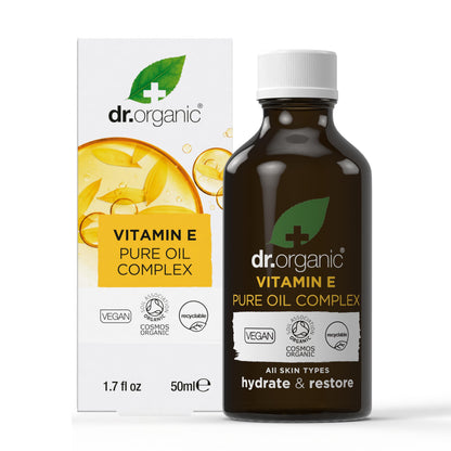 Dr Organic Vitamin E Pure Oil Complex | Nourishes Skin, COSMOS Organic, Cruelty-Free