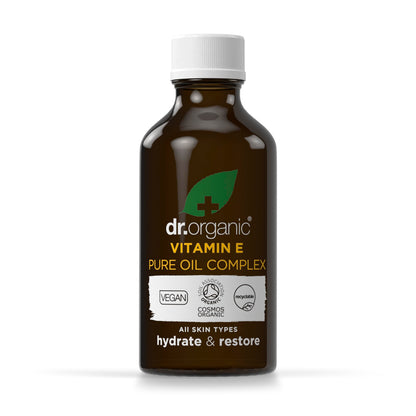 Dr Organic Vitamin E Pure Oil Complex | Nourishes Skin, COSMOS Organic, Cruelty-Free