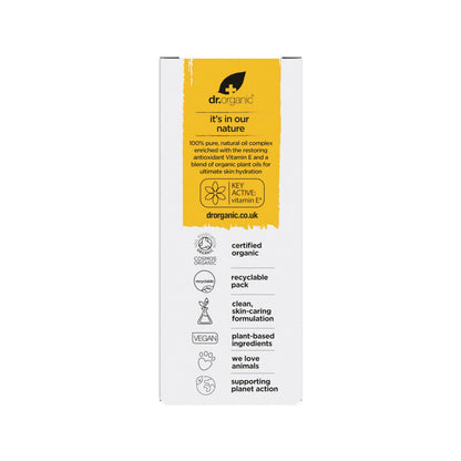 Dr Organic Vitamin E Pure Oil Complex | Nourishes Skin, COSMOS Organic, Cruelty-Free