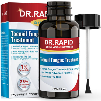 DR.RAPID Toenail Fungus Treatment Extra Strength - Fast-Acting Nail Repair with Tea Tree Oil